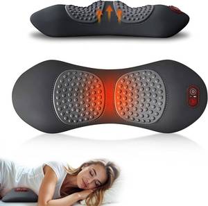 lot 7935 image: $80 3 in 1 Rechargeable Electric Lumbar Support & Massager (Black)