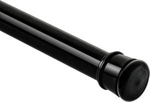 lot 7939 image: Shower Curtain Rod 56-104 Inch, Black