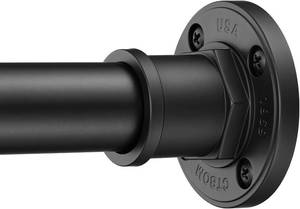 lot 7942 image: $76 BRIOFOX Industrial Shower Curtain Rod, 43-72 Inch