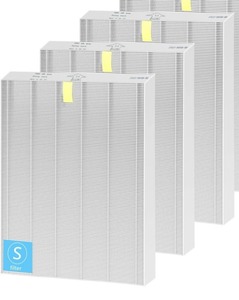 lot 7958 image: Two Pack True HEPA Replacement Filters, 14 x 17