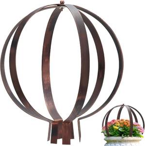 lot 7965 image: Heavy Duty Metal Garden Obelisk Trellis, Vintage Bronze 27x23