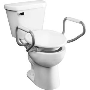 lot 7986 image: $209 Bemis Assurance 3 Elevated Plastic White Round Toilet Seat
