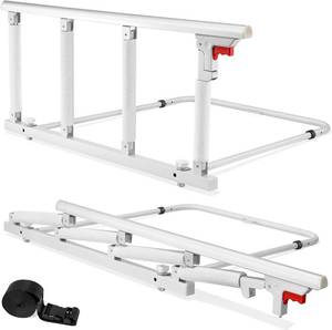 lot 7989 image: $81 Bed Rails for Elderly, Folding Assist, Fits King to Twin beds