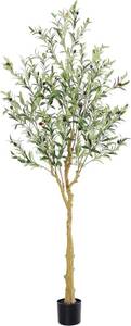 lot 7995 image: $81 6Ft Silk Artificial Olive Tree for IndoorOutdoor Decor