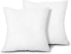 lot 8003 image: EDOW Pillow Inserts, Set of 2 Down Alternative (White, 14x14)