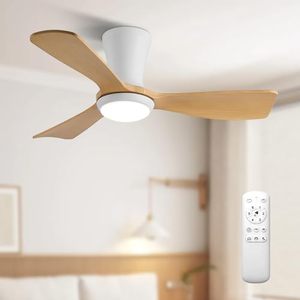 lot 8046 image: $63 36in Ceiling Fan W Lights Remote Control ALL WHITE 6-Speed