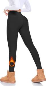 lot 8058 image: size SM-FULLSOFT Fleece Lined High Waisted Winter Yoga Pants
