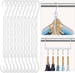 lot 8071 image: HOUSE DAY Magic Space Saving Hangers, 10 Pack