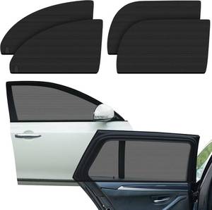 lot 8074 image: ZATOOTO Car Window Shades, 4 Pack Mesh Screens, Privacy Blackout