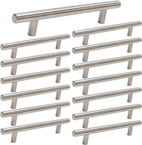 lot 8077 image: homdiy 15 Pack Brushed Nickel Cabinet Pulls, 3 Inch Handles