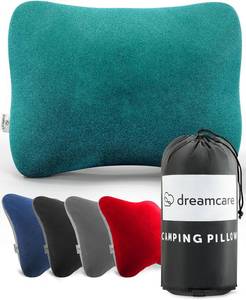 lot 8086 image: DREAMCARE Camping Pillow, Memory Foam, Medium, BLUE