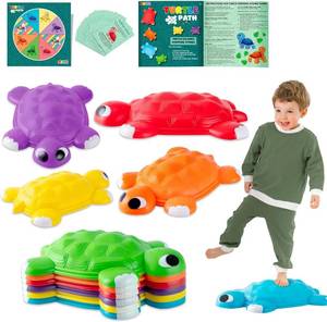 lot 8102 image: JOYIN Turtle Balance Stepping Stones, 6 Pcs Kids Turtle Jumping