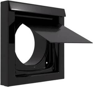 lot 8107 image: 4 Inch Dryer Vent Guard  Exterior Exhaust Vent Cover (4 - Black)