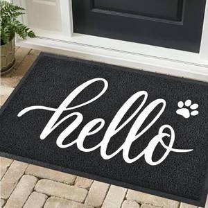 lot 8111 image: T.HENV Waterproof Doormat, Quick Drying, 32x20, Black-White
