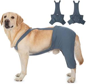 lot 8131 image: Dog Hind Leg Recovery Sleeve, XL, TPLO Surgery, Navy Blue, Cotton.