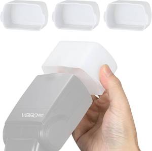 lot 8132 image: 3Pcs Flash Diffuser Kit for Godox Canon Nikon Sony Olympus Fuji