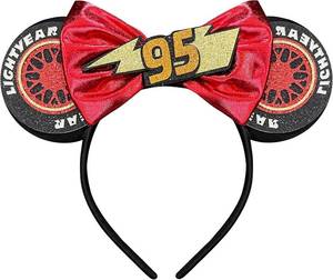 lot 8144 image: Cute Sequin Bows Mouse Ears Headband for Women - Halloween