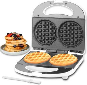 lot 8149 image: Double Mini Waffle Iron Chaffles, Waffles, Hash Browns, 4 Inch
