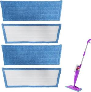 lot 8157 image: 2-Pack Rejuvenate Click Mop Reusable Microfiber Pads