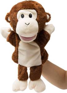 lot 8164 image: HollyHOME Hand Puppets Monkey Animal Toy 13 Inches