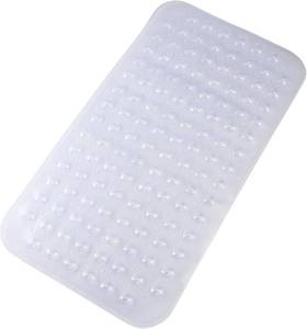 lot 8181 image: Non Slip Bath Mat, Suction Cups, Drain Holes, PVC, 27.5x15 in