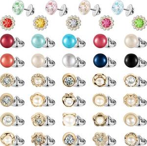lot 8189 image: WILLBOND 50-Piece Brooch Button Set - Safety Pin Cover Buttons