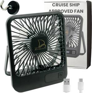 lot 8191 image: Original Cruise Fan - Magnetic Base Hook, USB Rechargeable