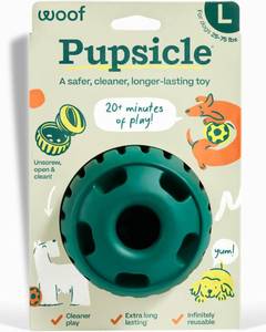 lot 8199 image: WOOF Pupsicle Interactive Dog Toy, MediumLarge 25-75 lbs