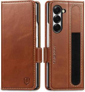 lot 8217 image: Galaxy Z Fold6 Wallet Case, Leather, S Pen Holder, Retro Brown