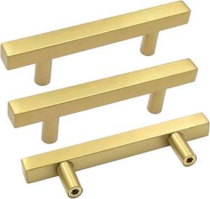 lot 8219 image: goldenwarm 3-34Inch Hole Centers Kitchen Cabinet Pulls Gold