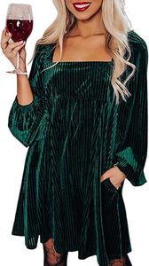 lot 8238 image: Size XL-Women Long Sleeve Backless Velvet Mini Dress Elegant Party