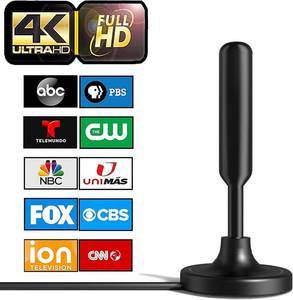 lot 8243 image: Indoor TV Antenna, 300 Miles, Amplifier, 4K HD Free Channels