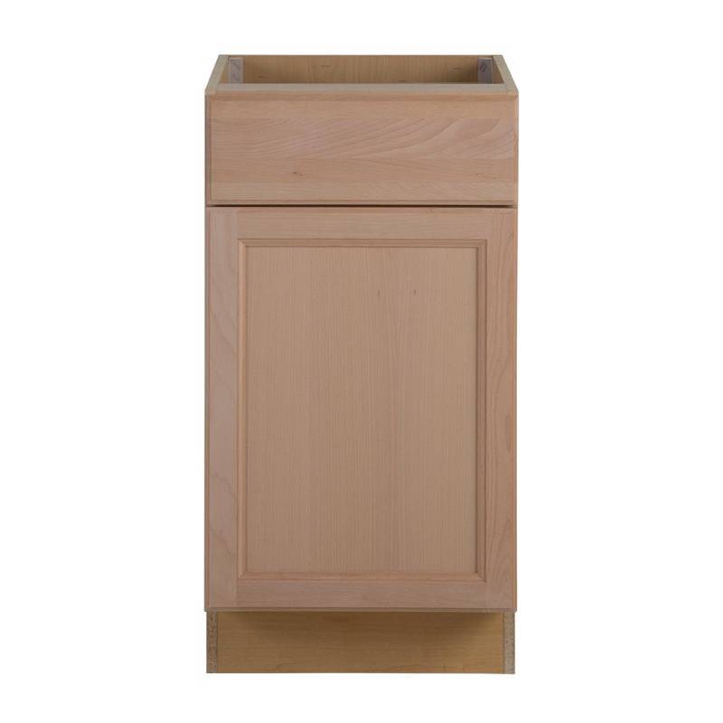 lot 2231 image: Assembled 18x34.5x24.63 in. Easthaven Base Cabinet with Drawer in Unfinished German Beech