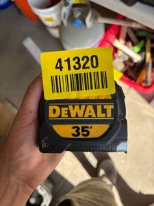 lot 41320 image: DeWalt 35 Professional Tape Measure