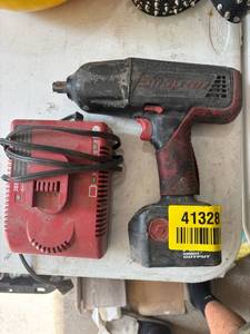 lot 41328 image: Snap-on Cordless Impact Wrench with Charger
