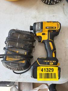 lot 41329 image: DeWalt DCF887 20V MAX XR Impact Driver with Battery and Charger