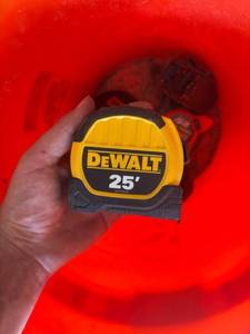 lot 41342 image: DeWalt 25 Tape Measure - Bucket of Used Measures