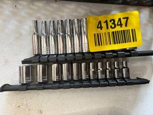 lot 41347 image: Professional Socket Set with Storage Rail
