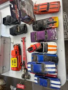 lot 41384 image: Vintage Diecast Car Collection with Phillips 66 Truck and Winston Dragster