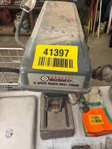 lot 41397 image: Central Machinery 5 Speed Bench Drill Press