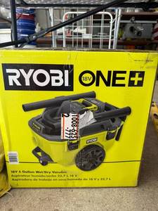 lot 41414 image: Ryobi ONE 18V 6 Gallon WetDry Vacuum