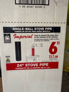 lot 41416 image: Imperial 24 Single-Wall Stove Pipe