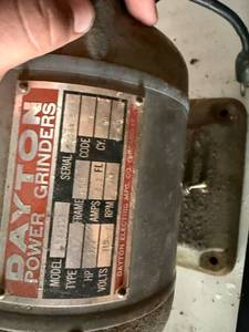 lot 41508 image: Dayton Power Grinder Industrial Motor