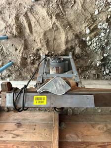 lot 41511 image: Vintage Industrial Motor Mount Assembly