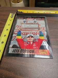 lot 26 image: 1995 Jeff Gordon Winston Cup Champion Trading Card - Large Card