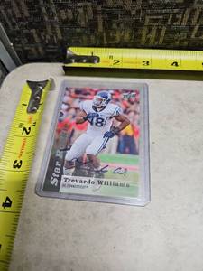 lot 41 image: 2013 Upper Deck Star Rookie Trevardo Williams Autographed Card