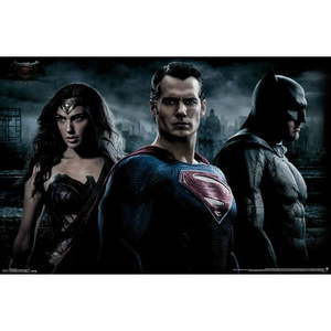 lot 68 image: Trends International Batman vs. Superman Trio Wall Poster 22.375  x 34