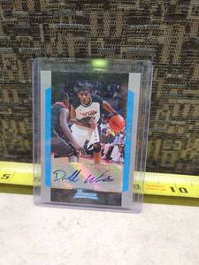 lot 84 image: 2004 Bowman Dorell Wright Rookie Autograph Card