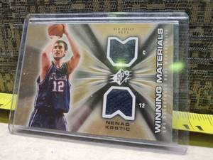 lot 85 image: 2006-07 SPx Nenad Krstic Nets Game Used Jersey Card