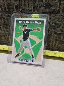 lot 97 image: 1992 Topps Derek Jeter Draft Pick Rookie Card